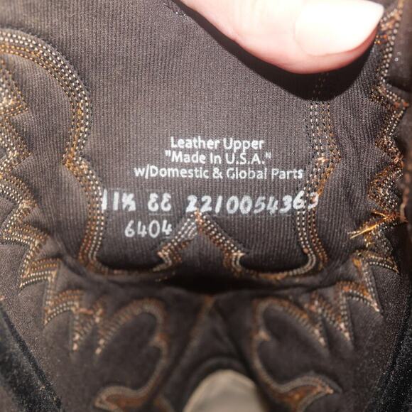 NEW ABILENE Men's 6404 12" Western Boot Antiqued Brown Bison Size 11.5 EE Wide - Picture 10 of 12